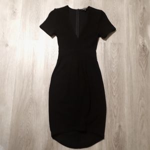 Babaton v-neck fitted dress